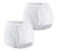 Carer Leakproof Adult Underwear for Incontinence, Washable, Plastic Pants Unisex, 2 Pack White XL