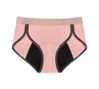 Carer Soft Leakproof Briefs for Women - 3 Pack Leak Proof Menstrual Panties, High Absorbent Period Panties for Heavy Flow, Menstrual & Bladder Leakage(Pink, XL)