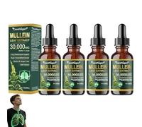 Careregen Mullein Leaf Extract, Mullein Lung Cleanse Spray, Mullein Extract for Lungs, Difficulty Coughing up Phlegm,Shortness of Breath,Excessivemucus, Bronchitis, And Lunginfections (4)