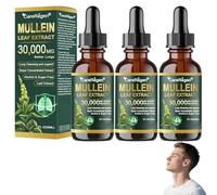 CareRegen Organic Lung Cleansing Mullein Leaf Extract Drops, CareRegen Mullein Spray for Lungs, Herbal Cleansing, Cleanse and Respiratory Support (3)