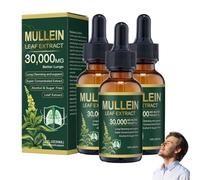 CareRegen Organic Lung Cleansing Mullein Leaf Extract Drops, Herbal Lungs Cleaning Liquid, Natural Mullein Leaf Extract for Men and Women (3pcs)