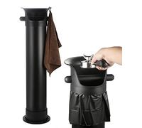 Carerleg@ Espresso Coffee Knock Box Container, Coffee Waste Bin, Durable Espresso Knock Box,Floor Standing Knock Tube Bin Coffee Machine Professional Accessories with Garbage Bag & Cloth