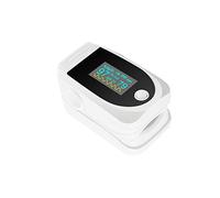 CARESHINE Portable Digital Fingertip Tester Pulse Tool Color OLED Display with 4 Parameter Waveform & Audio Alarm for Home Outdoor Use (White)