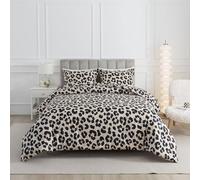 Caressma Safari Leopard Cheetah Print Comforter Set, Full Size 3 Pieces for All Seasons, Ultra Soft Microfiber, Untamed Wilderness Style Comforter with Pillowshams