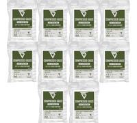 CareTac Sterile Compressed Gauze for Emergency Wound Dressing, 4.5" x 12.75", Z-folded, Stretchy, Highly Absorbent, 100% Cotton, for Wound Wrapping, Bleeding Stop, IFAK, Tactical First Aid