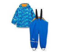 CareTec Boys Suit - Pu W. Fleece Raincoat And Kids Waterproof Trousers, Oceanblue (706), 4 Years UK