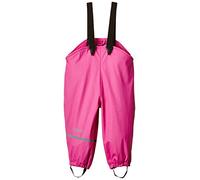 CareTec Girls Overall - Pu W. Fleece Rain Trousers, Real Pink (546), 12-18 Months UK