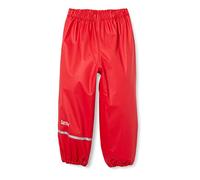 CareTec Girls Pants - Pu W/O Fleece Rain Trousers, Red (402), 110 UK
