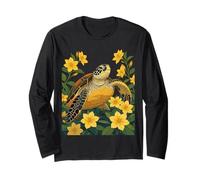 Caretta Ocean Turtle and Gelsemium Long Sleeve T-Shirt
