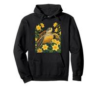 Caretta Ocean Turtle And Gelsemium Pullover Hoodie