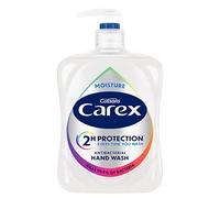 Carex 2 Hour Protection Antibacterial Moisture Hand Wash, Boosted Moisturising Action, Added Vitamin E for Soft Hands, Bulk Buy, Pack of 6 x 500 ml