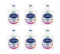 Carex 2 Hour Protection Antibacterial Moisture Hand Wash, Boosted Moisturising Action, Added Vitamin E for Soft Hands, Bulk Buy, Pack of 6 x 250ml