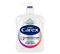 Carex 2 Hour Protection Antibacterial Moisture Hand Wash, Boosted Moisturising Action, Added Vitamin E for Soft Hands, Bulk Buy, Pack of 6 x 500 ml