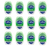 Carex Aloe Vera Antibacterial Hand Sanitiser Gel, Anti Viral Action, 70 Percent Alcohol, Cleans, Cares and Protects, Bulk Buy, Pack of 12 x 50 ml