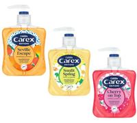 Carex Editions Handwash 3 x 250 ml Cussons Fragranced Liquid Hand Wash Kills Bacteria Seville Escape, Sunlit Spring, Cherry On Top With Exclusive Beauty Tips Sheet.