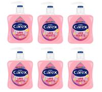 Carex Fun Editions Love Hearts Hand Wash Pack of 6, Antibacterial Hand Soap with Fun Edition Swizzles Love Hearts Fragrance, Soap that Cleans, Cares