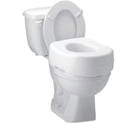 Carex Raised Toilet Seat, Adds 5 Inches of Height to Toilet, 300 Pound Weight Capacity, Slip-Resistant Rubber Pads