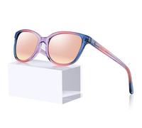 CARFIA Acetate Ladies Sunglasses Women's Polarised Glasses Small to Medium Face Trendy Shades UV Protection Hypoallergenic Handmade for Driving Golf Party CA5287