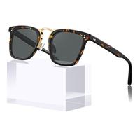 CARFIA Acetate Men's Women's Polarised Sunglasses UV400 Protection Classic Retro Luxury Street Style Square Frame Eyewear Driving Golf Fishing Glasses CA5107
