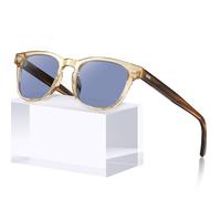 CARFIA Classic Polarized Sunglasses Mens Acetate Small Square Frame CA2132 | HD 100% UV Protection TAC Lenses, Rectangular Shades for Driving Travel Golf, Handmade Non-fading Eyewear