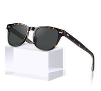 CARFIA Classic Polarized Sunglasses Mens Acetate Small Square Frame CA2132 | HD 100% UV Protection TAC Lenses, Rectangular Shades for Driving Travel Golf, Handmade Non-fading Eyewear