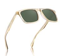CARFIA Retro Polarised Sunglasses Mens Acetate Frame Outdoor | polarised UV400, acetate frame, ductile adjustable, transparent, driving beach,fashion,clear,fishing,street style