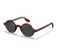 CARFIA Retro Round Polarised Sunglasses Mens 60s Literary Style CA2501 | Small Italian Acetate UV400 Protection Sunnies for Driving, Festival, Party & Beach Trips