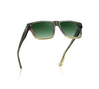 CARFIA Square Mens Sunglasses Polarised UV400 Protection Modern Stylish Premium Acetate Oversized Flat Shape for Driving Outdoor Glasses CA5409