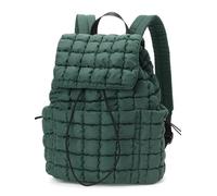 Carfond Quilted Puffer Backpack for Women Lightweight Puffy Drawstring Backpacks Rucksacks Bags for Casual Daypack Travel, Green, M, Daypack Backpacks
