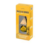 Brazilian Summer Bum Bum Cream Car Air Freshener - Luxury Tropical Scent, Inspired by Iconic Body Cream, Hand Painted Glass, Made in the UK