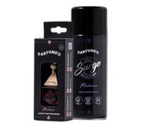 Carfume Twin Pack Madame Car Air Freshener | Premium Fruity Grapefruit, Rose & Jasmine Fragrance - Original Diffuser & Surge Can Set - Luxury Car Accessory Gift For Women