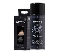 Carfume Twin Pack One Billion Car Air Freshener | Premium Leathery Whitewood & Cinnamon Fragrance - Original Diffuser & Surge Can Set - Luxury Car Accessory Gift For Men
