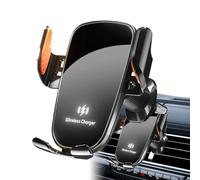 Cargador De Automóvil Inalámbrico - Titular Del Teléfono Del Automóvil | Soporte De Cargador De Teléfonos Celulares Soporte Para Coche | Estación De Carga De Ventilación De Aire Móvil Adjustable 360