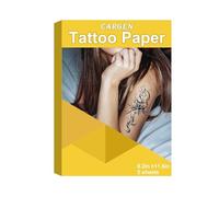 CARGEN Printable Temporary Tattoo Paper Suitable For Inkjet Printers Laser Printers DIY Tattoos- 8.2"X11.6"A4-5 Sheets