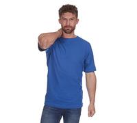 Cargo Bay Men's Short Sleeve Basic Plain T-Shirt (Sizes S-2XL) 100% Cotton Crew Neck Top for All Occasions Blue