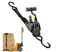 Cargo Buckle Straps - Retractable Ratchet Strap, Boat Trailer Straps | Auto Retract Boat Trailer Straps, Portable Retractable Ratchet Tie Down Straps for Large Cargo Transport, 129.92x6.69 Inches