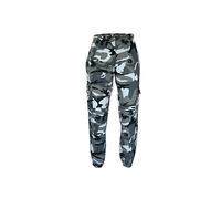 Cargo Camouflage Joggers | Elasticated Waistband with Draw Cord | Ribbed Elasticated Ankle Cuffs | Two Cargo Style Pockets | (Medium, Urban camo)