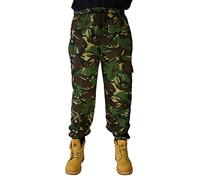 Cargo Camouflage Joggers | Elasticated Waistband with Draw Cord | Ribbed Elasticated Ankle Cuffs | Two Cargo Style Pockets | Men's Camo Jogging Bottoms