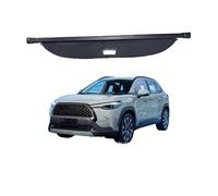 Cargo Cover for Toyota Harrier 60 Series, Automobile Waterproof Retractable Rear Trunk Parcel Shelf Luggage Shield Privacy Panel Curtain,Leather material