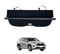Cargo Cover for Toyota Highlander 2009-2014, Automobile Waterproof Retractable Rear Trunk Parcel Shelf Luggage Shield Privacy Panel Curtain,Leather material