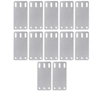 Cargo E Track Back Plates, Rail Mounting Brackets, Heavy Duty Support Plates, 12 Piece Installation Kit, Trailer Lorry Tie Down Reinforcement, Wooden Floor Compatible, Secure Load System
