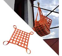 Cargo Hanging Net-Heavy Duty Cargo Lifting Net,Strong Load-Bearing Net,Lifting Net Bag,Mesh Flat Belt Lifting Net Nylon Sling Nets,（3 X 3M/Mesh 20cm/Load 3.5t）