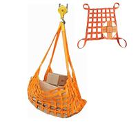 Cargo Hanging Net-Polyester Flat Lifting Cargo Net, Tear-resistant Rope Lifting Net, Crane Pallet Cargo Net, Construction Site Hoisting Net,（size_name,1 X 1M/Mesh 10cm/Load 1t）