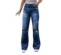 Cargo Jeans for Women Gothic Pants Womens Trouser Jeans Women Capri Jeans Womens Clothing Fall Tall Womens Jeans Womens Denim Trouser Shorts for Women(Dark Blue,XXL)