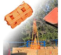 Cargo Lifting Net - Durable Polyester and Nylon Cargo Netting with Straps, Tear-resistant, 2 x 2M, Load Capacity 2.5t