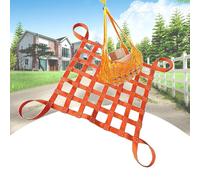 Cargo Lifting Net - Safety Protection Netting, Polyester Cargo Lifting Net, Bungee Cargo Net, For Port, Freight, Construction Material Handling Straps, Load 0.3-3.5Ton(1.5 X 1.5M/Mesh 10cm/Load 2t)