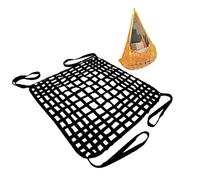 Cargo Lifting Nets, Lifting Cargo Net, Bungee, Load 0.3-3.5Ton, Orange(3 X 3M/Mesh 15cm/Load 2.5t)