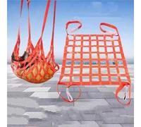 Cargo Lifting Netting - Cargo Lifting Net With Straps, Safety Small Lifting Basket For Hoist Cargo Net - Construction/Industry/Port Square Polyester Lifting Net Bag(4 X 4M/Mesh 20cm/Load 3.5t)
