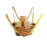 Cargo Lifting Pad Net, Polyester Canvas Soft Tray Bag For Construction Rigging Moving Towing Hoisting Work Gear, Load 1-2Ton(120X120CM)