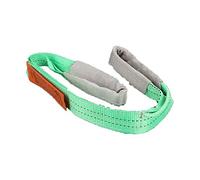Cargo Lifting Sling Duplex Polyester Flat Webbing Lift Strap Colored Lifting Belt Load Handling Sling Heavy-Duty Lift and Tow Strap Lifting Strap (Green, 2T 4M)